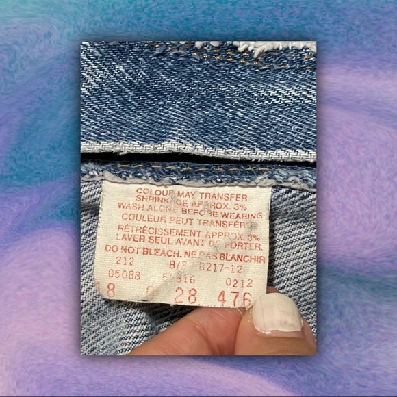 ♥︎ Levi’s RARE Vintage Orange/White Tab Jeans ♥︎ - Picture 4 of 6